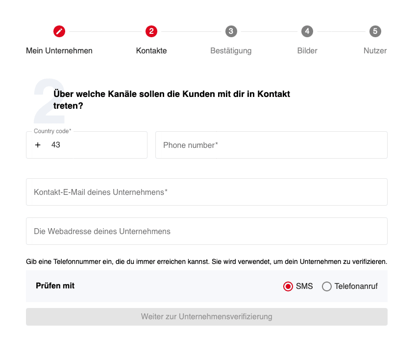 Wie können deine Kunden dich erreichen?